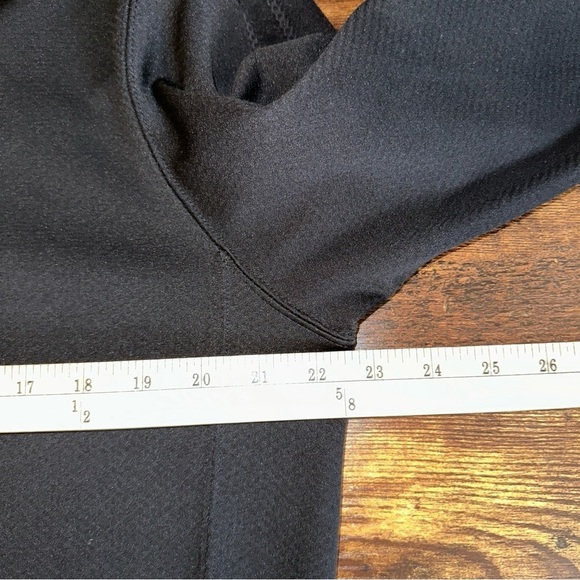 Nike Fit Dry Half Zip Mock Neck Sweatshirt Black Athletic Pullover Size Large - Picture 10 of 12